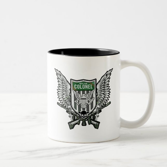 Caneca De Café Em Dois Tons Esquadrão Suicida | Bandeira Rick Pavilhão asas Ta (Direita)