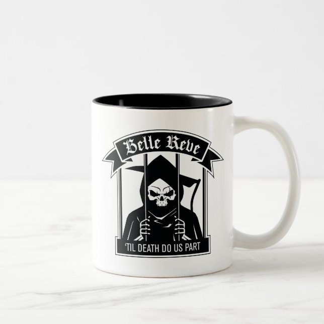Caneca De Café Em Dois Tons Esquadrão Suicida | Belle Reve Reaper Graphic (Direita)