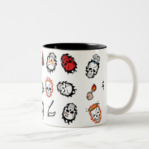 Caneca De Café Em Dois Tons Esquadrão Suicida   Diablo Emoji Pattern