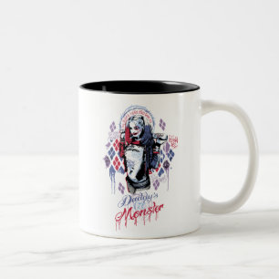 Caneca De Café Em Dois Tons Esquadrão Suicida   Harley Quinn Grafite Incluso