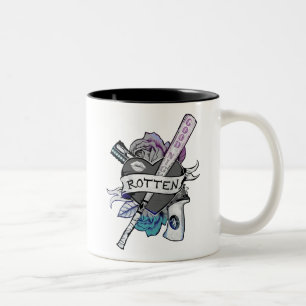 Caneca De Café Em Dois Tons Esquadrão Suicida   Harley Quinn "Rotten" Tatuage