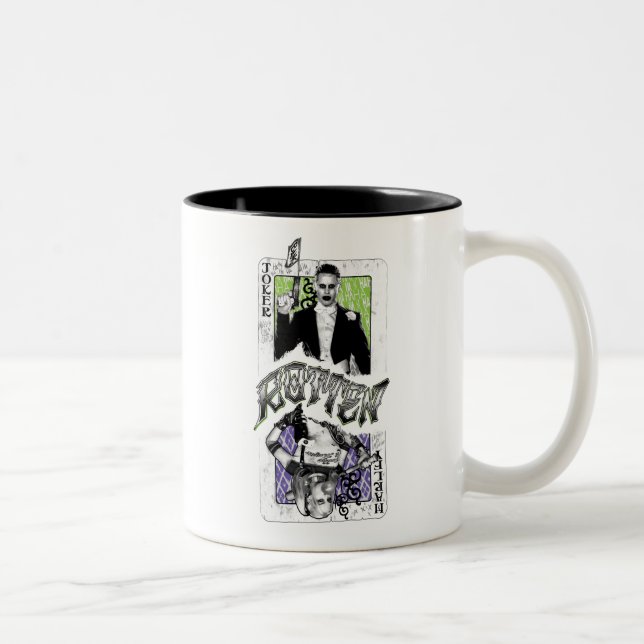 Caneca De Café Em Dois Tons Esquadrão Suicida | Joker & Harley Rotten (Direita)