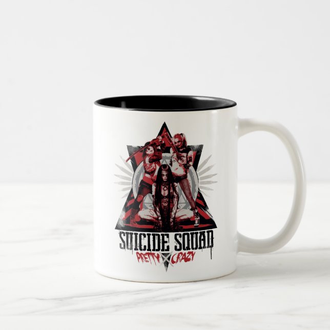 Caneca De Café Em Dois Tons Esquadrão Suicida | Raparigas Bonito Loucas (Direita)