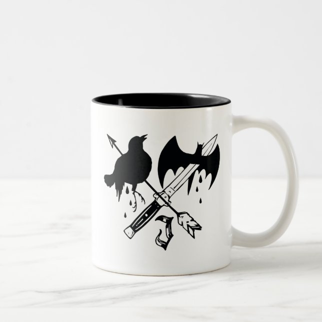 Caneca De Café Em Dois Tons Esquadrão Suicida | Símbolo de Joker (Direita)