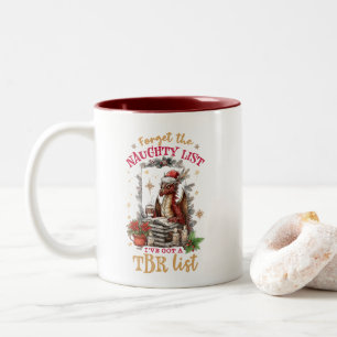 Caneca De Café Em Dois Tons Esqueça a Lista dos Travessos, Tenho uma Lista de