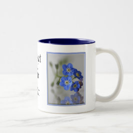 Caneca De Café Em Dois Tons Esqueça-me não