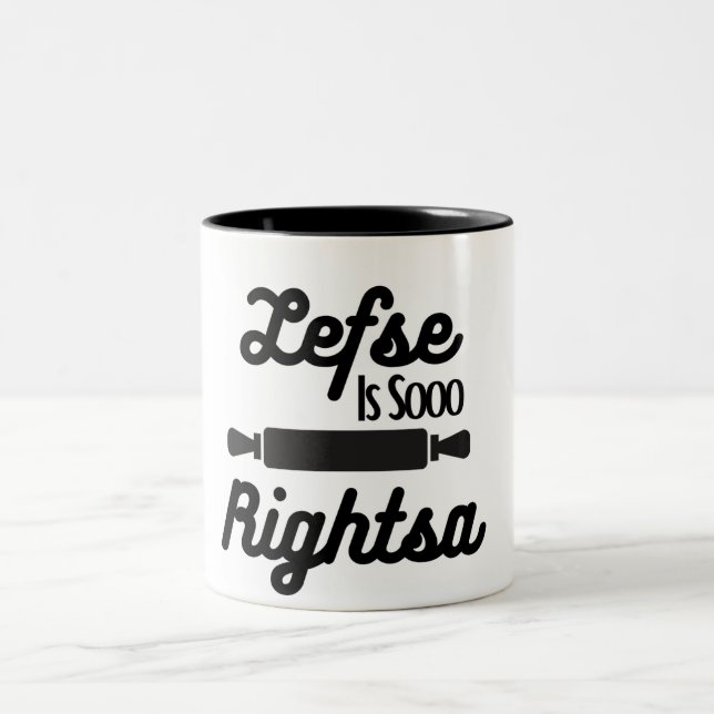 Caneca De Café Em Dois Tons Esquerda é Tão Rightsaa (Centro)