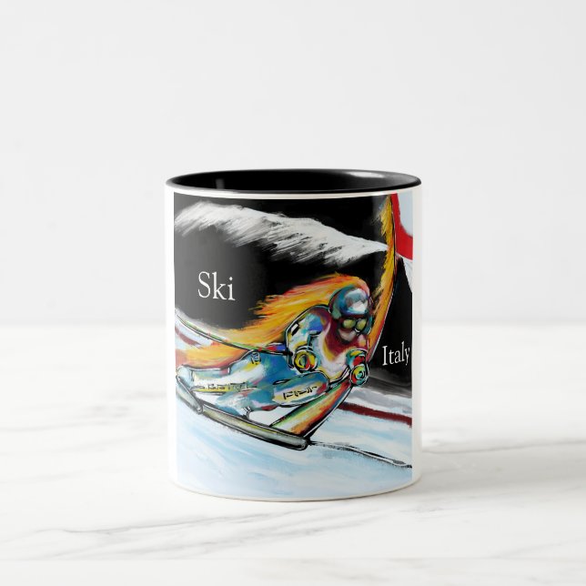 CANECA DE CAFÉ EM DOIS TONS ESQUIADOR (Centro)