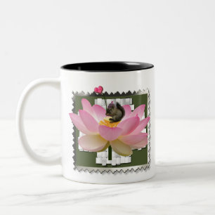 Caneca De Café Em Dois Tons  Esquilo Bebê 