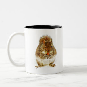 Caneca De Café Em Dois Tons Esquilo com Acorn