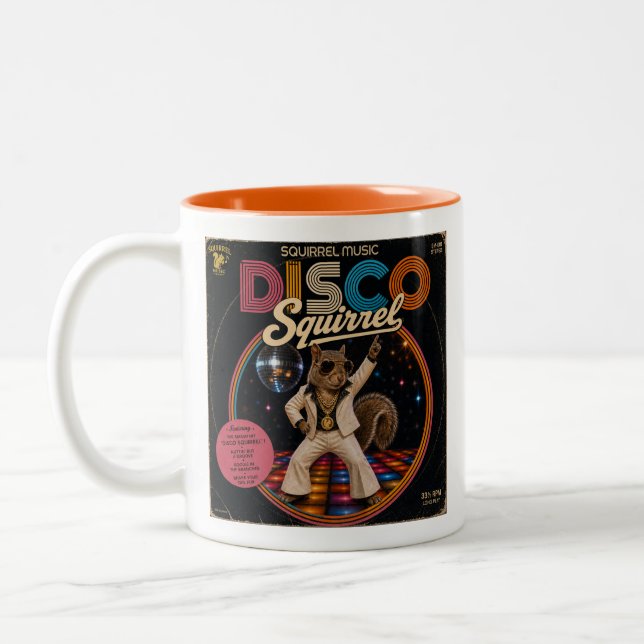 Caneca De Café Em Dois Tons Esquilo Disco (Esquerda)