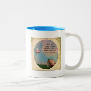 Caneca De Café Em Dois Tons Esse Pequeno Piggy Acreditou