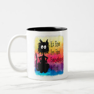 Caneca De Café Em Dois Tons Está Bem, Tudo Está Bem.