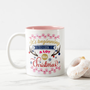 Caneca De Café Em Dois Tons Está começando a parecer-se muito com o Rosa de