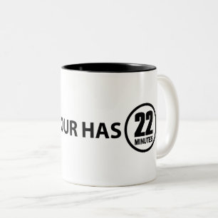 Caneca De Café Em Dois Tons Esta Hora Tem 22 Minutos
