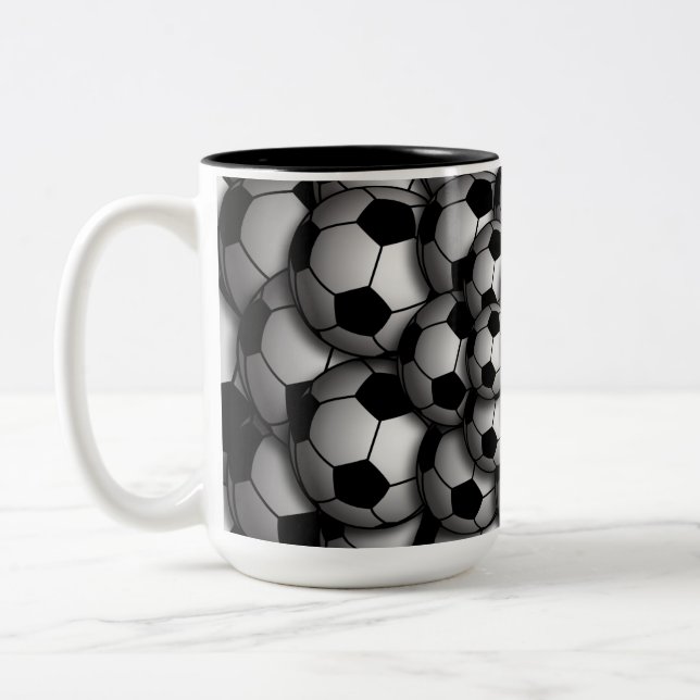 Caneca De Café Em Dois Tons Estação do futebol (Esquerda)