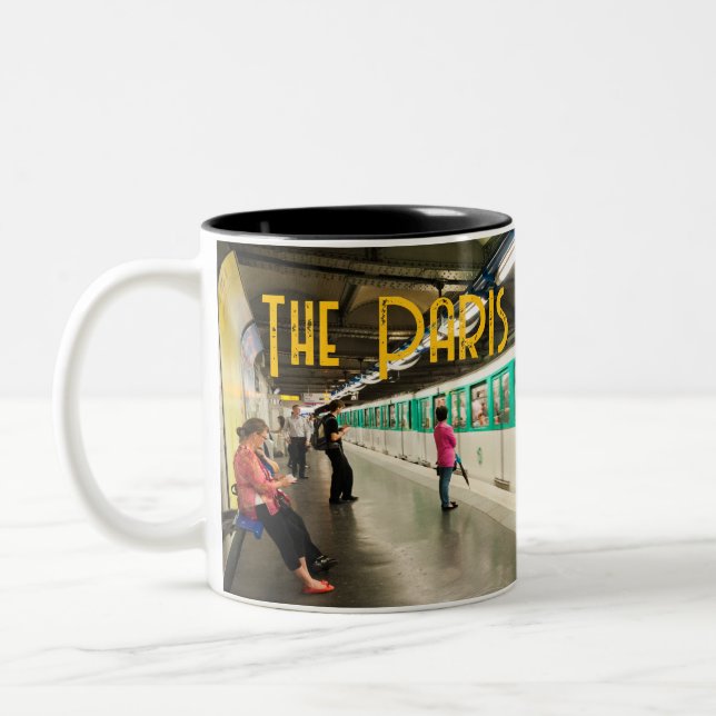 Caneca De Café Em Dois Tons Estação Paris Maetro Mug (Esquerda)
