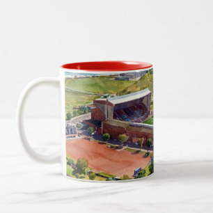 Caneca De Café Em Dois Tons Estádio histórico Pittodrie Aberdeen