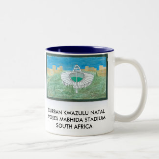 CANECA DE CAFÉ EM DOIS TONS ESTÁDIOS DE DURBAN KWAZULU NATAL MOSES MABHIDA
