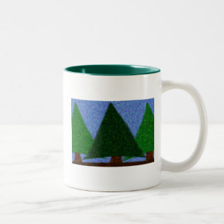 Caneca De Café Em Dois Tons Estado de ânimo verde