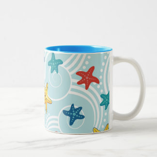 Caneca De Café Em Dois Tons Estaleiro no Oceano Suave