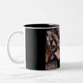 Caneca De Café Em Dois Tons Estares abertos