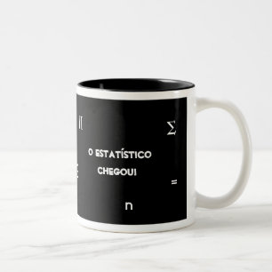 Caneca De Café Em Dois Tons Estatístico
