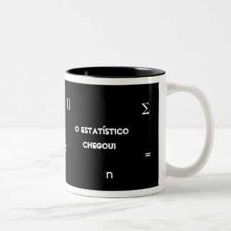 Caneca De Café Em Dois Tons Estatístico
