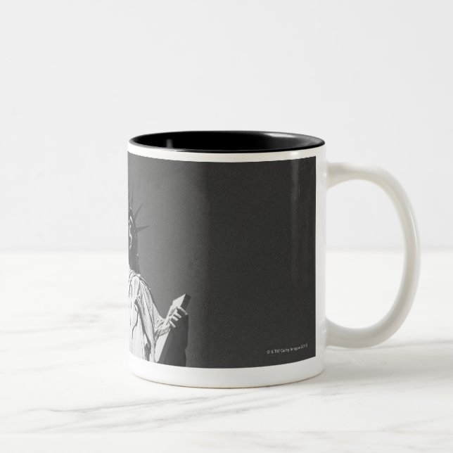 Caneca De Café Em Dois Tons Estátua da liberdade (Direita)