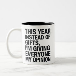 Caneca De Café Em Dois Tons Este Ano Em Vez De Presente Estou Dando A Todos
