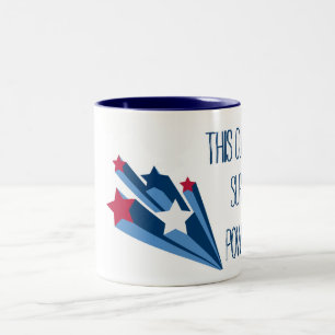 Caneca De Café Em Dois Tons Este copo tem poderes super