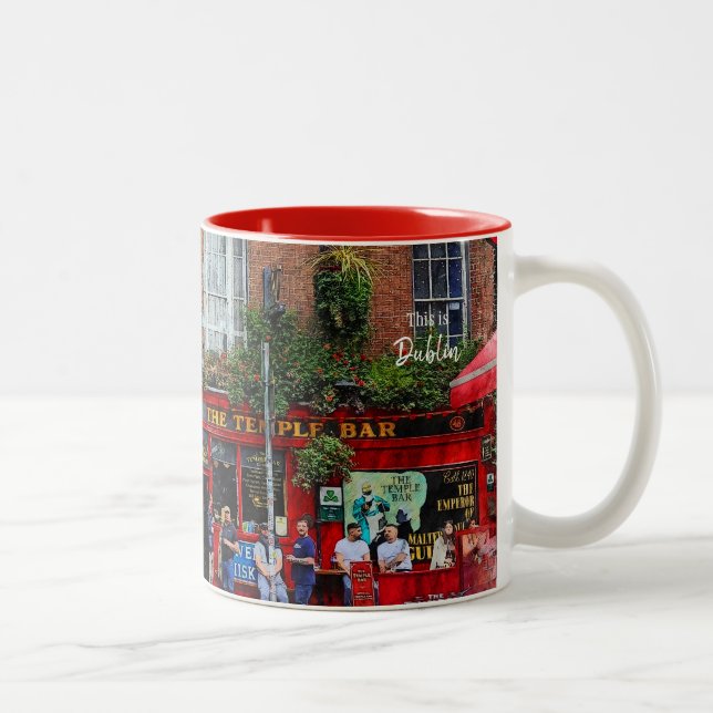 Caneca De Café Em Dois Tons Este é Dublin-Irlanda (Direita)