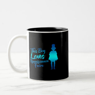 Caneca De Café Em Dois Tons Este Menino Adora Comboios Pequenos Rapazes Treina