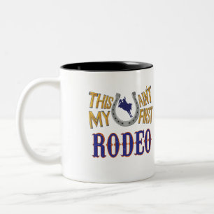 Caneca De Café Em Dois Tons Este não é o meu primeiro Rodeio