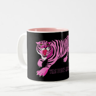 Caneca De Café Em Dois Tons Este Pussy Vai-Se Retirar!