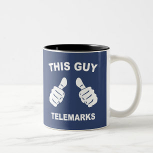 Caneca De Café Em Dois Tons Este telemark Cara