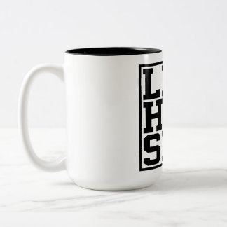 Caneca De Café Em Dois Tons Estética Abstrata Branca Minimalista