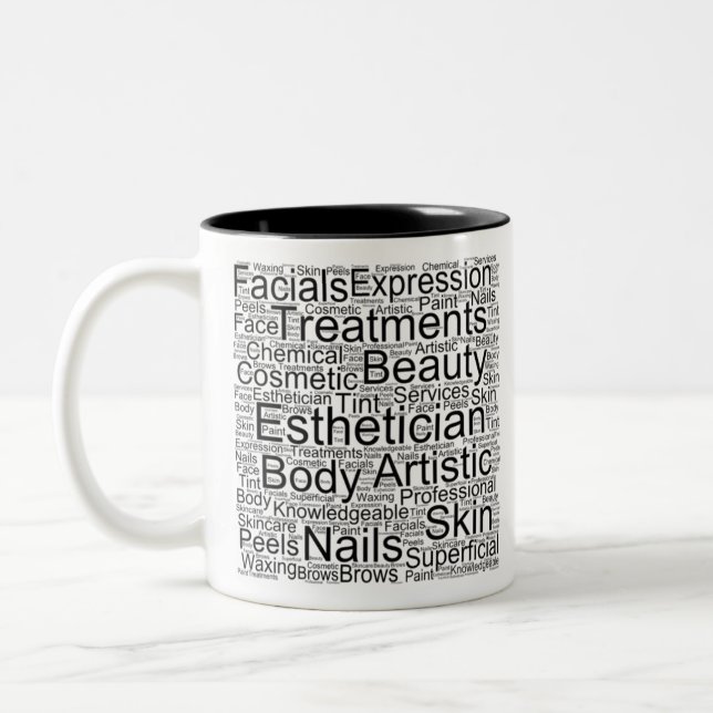 Caneca De Café Em Dois Tons Esthetician (Esquerda)