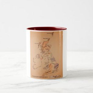 Caneca De Café Em Dois Tons Estilo de Vintage - Previsão de Entrega de Ilhas