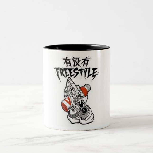 Caneca De Café Em Dois Tons Estilo Livre (Centro)