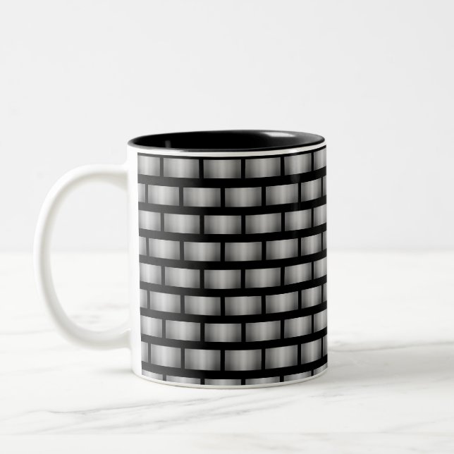 Caneca De Café Em Dois Tons Estilo quadrado (Esquerda)