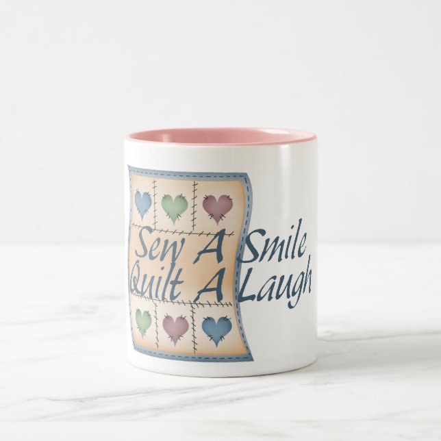 Caneca De Café Em Dois Tons Estofe um riso (Centro)