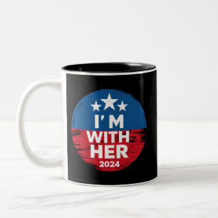 Caneca De Café Em Dois Tons Estou Com Ela Kamala Vote Para 2024 Presidente Kam