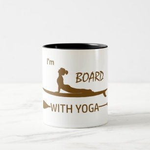 Caneca De Café Em Dois Tons Estou Conselho com Yoga