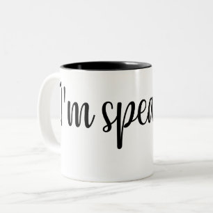 Caneca De Café Em Dois Tons Estou falando, Kamala Harris.