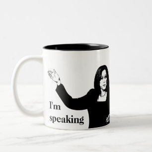 Caneca De Café Em Dois Tons Estou falando - Kamala Harris Mug