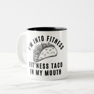 CANECA DE CAFÉ EM DOIS TONS ESTOU NA MALHAÇÃO MALHAÇÃO TACO NA MINHA BOCA