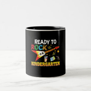 Caneca De Café Em Dois Tons Estou pronto para voltar ao jardim de infância.