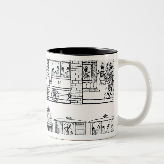 Caneca De Café Em Dois Tons Estrada de ferro indiana (Direita)