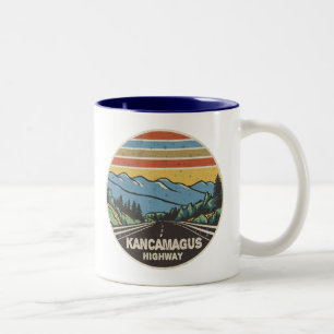 Caneca De Café Em Dois Tons Estrada de Kancamagus, Nova Hampshire Montanhas